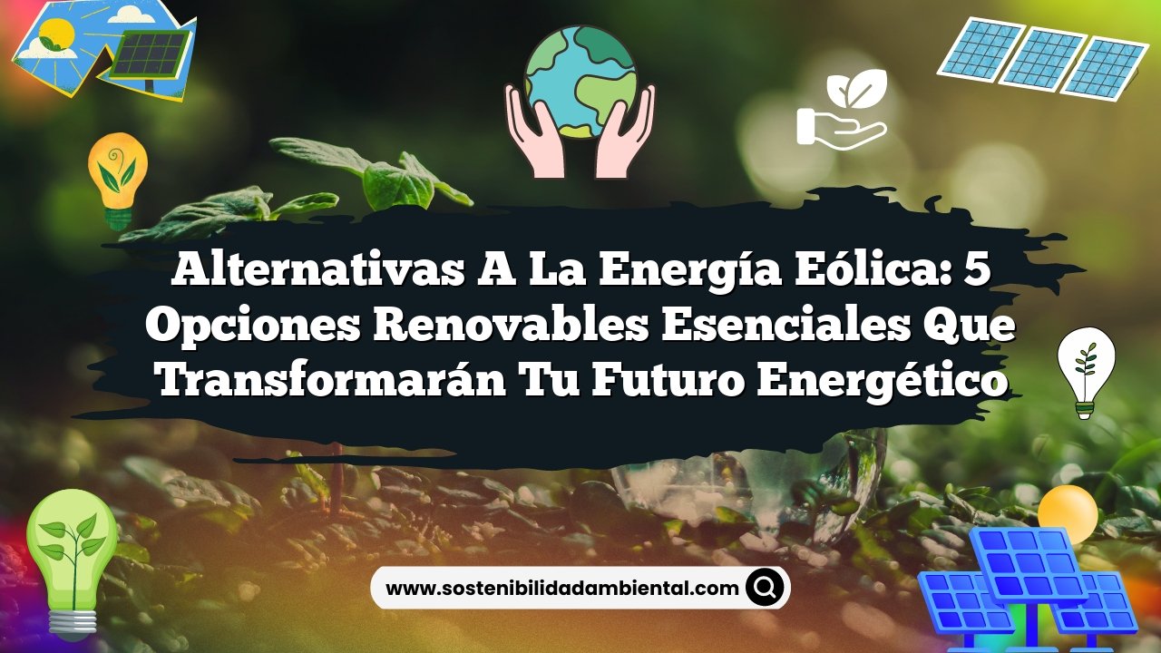 Alternativas a la Energía Eólica: 5 Opciones Renovables Esenciales que Transformarán tu Futuro Energético