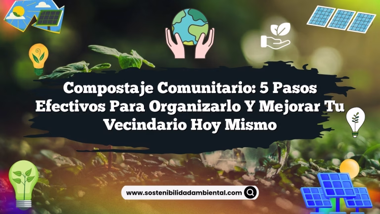 Compostaje Comunitario: 5 Pasos Efectivos para Organizarlo y Mejorar tu Vecindario Hoy Mismo