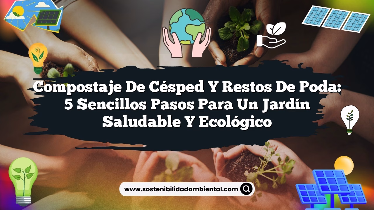 Compostaje de césped y restos de poda: 5 sencillos pasos para un jardín saludable y ecológico