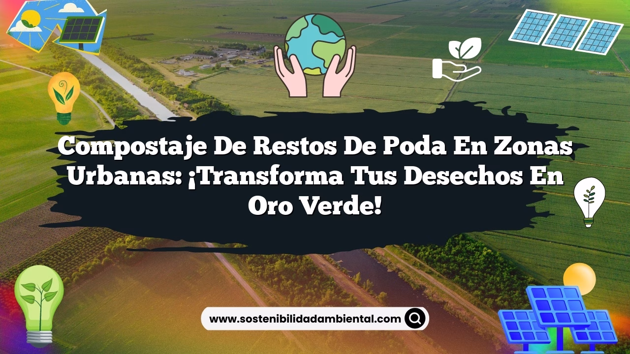 Compostaje de restos de poda en zonas urbanas: ¡Transforma tus desechos en oro verde!