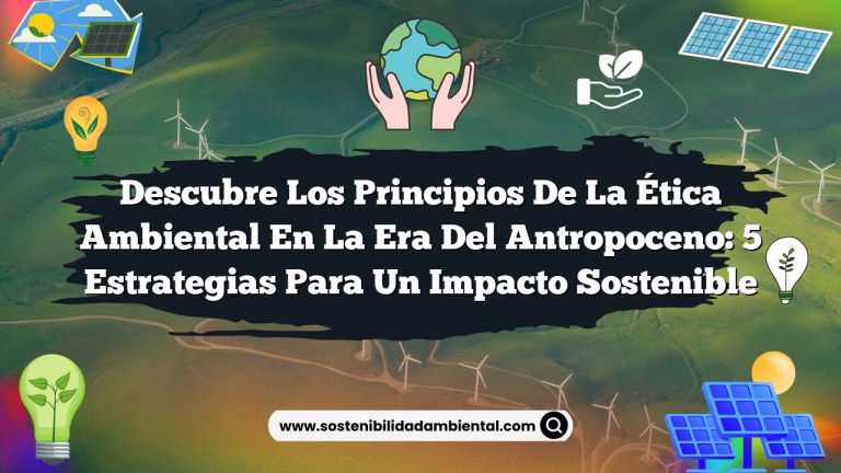 Imagen de Descubre los Principios de la Ética Ambiental en la Era del Antropoceno: 5 Estrategias para un Impacto Sostenible Descubre los Principios de la Ética Ambiental en la Era del Antropoceno: 5 Estrategias para un Impacto Sostenible