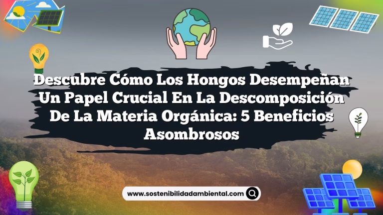 Descubre Cómo los Hongos Desempeñan un Papel Crucial en la Descomposición de la Materia Orgánica: 5 Beneficios Asombrosos