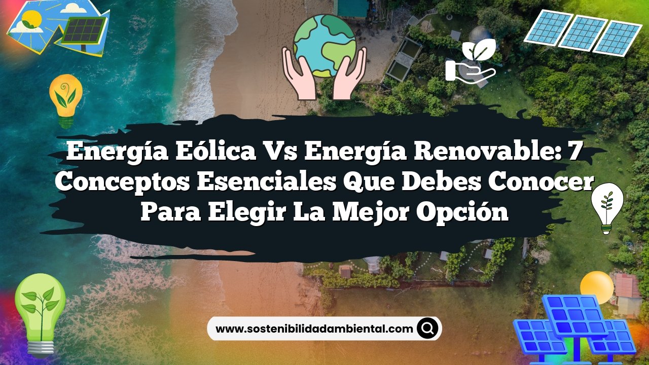 Energía Eólica vs Energía Renovable: 7 Conceptos Esenciales que Debes Conocer para Elegir la Mejor Opción