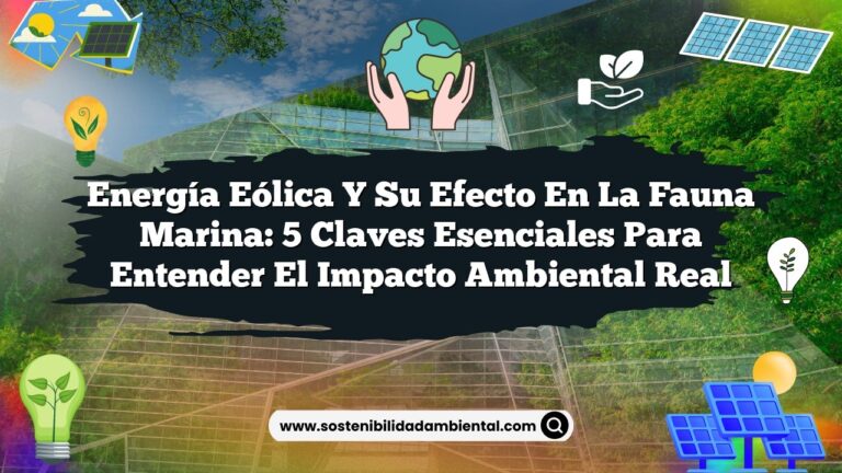 Energía Eólica y su Efecto en la Fauna Marina: 5 Claves Esenciales para Entender el Impacto Ambiental Real