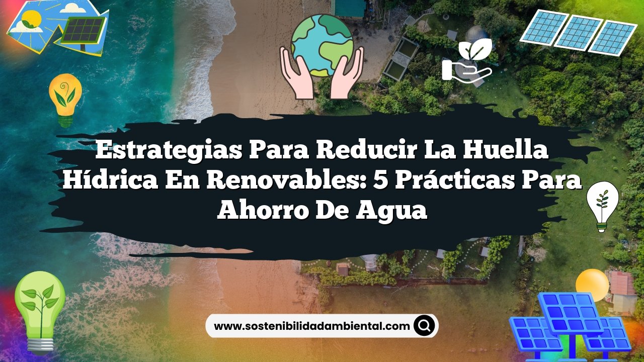 Estrategias para Reducir la Huella Hídrica en Renovables: 5 Prácticas para Ahorro de Agua