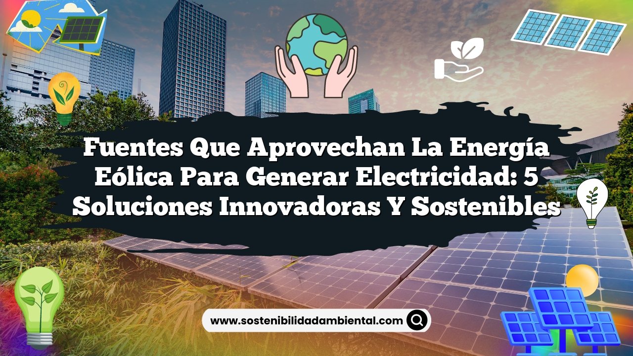 Fuentes que Aprovechan la Energía Eólica para Generar Electricidad: 5 Soluciones Innovadoras y Sostenibles