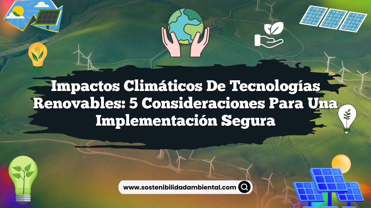 Impactos Climáticos de Tecnologías Renovables: 5 Consideraciones para una Implementación Segura