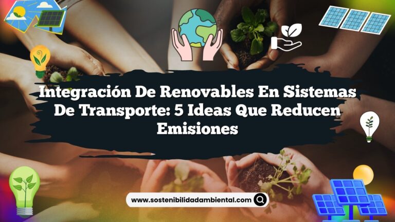 Integración de Renovables en Sistemas de Transporte: 5 Ideas que Reducen Emisiones