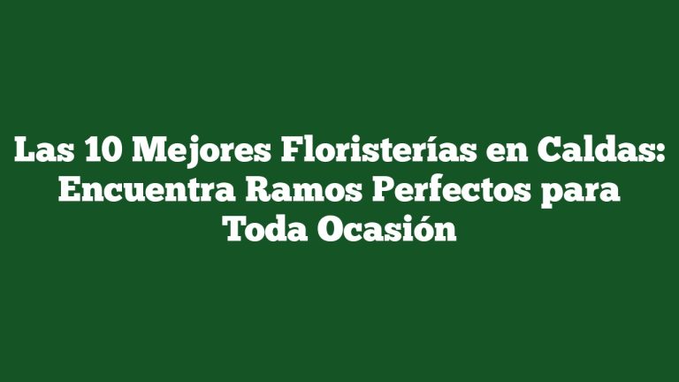 Imagen de Las 10 Mejores Floristerías en Caldas: Encuentra Ramos Perfectos para Toda Ocasión Las 10 Mejores Floristerías en Caldas: Encuentra Ramos Perfectos para Toda Ocasión