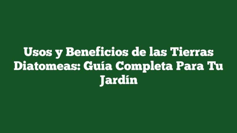 Imagen de Usos y Beneficios de las Tierras Diatomeas: Guía Completa Para Tu Jardín Usos y Beneficios de las Tierras Diatomeas: Guía Completa Para Tu Jardín